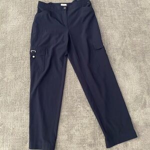 Chico's Dark Blue Women's Cargo Trousers-size 0/4/small